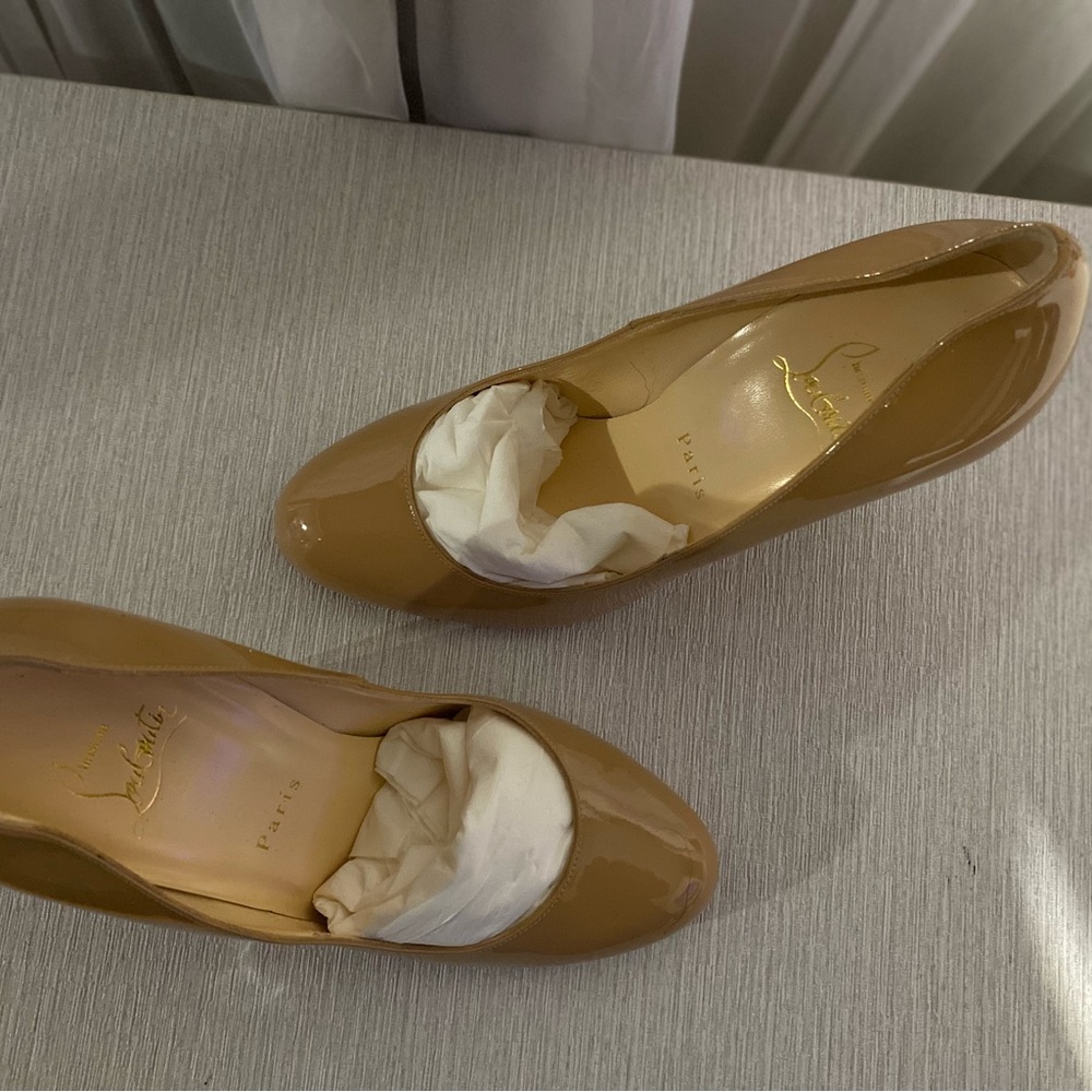 Christian Louboutin Round Toe Wedge Heels